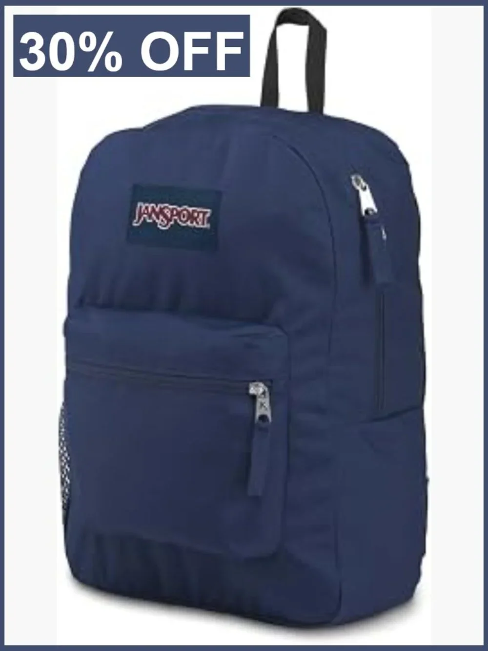 Navy Blue Laptop Backpack 26L Water Bottle Pocket